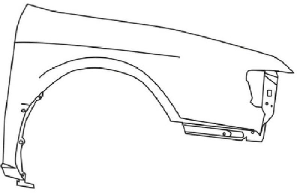 Крыло NISSAN CEFIRO / MAXIMA 94-98 прав. (пр-во Тайвань) <b>SAT ST-DTW1-016-1</b> - изображение