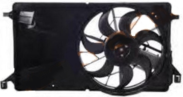Диффузор радиатора в сборе MAZDA 3 / AXELA 4D 1,6D / 2.0 03- / FORD FOCUS II 05- <b>SAT ST-MZV7-201-0</b> - изображение