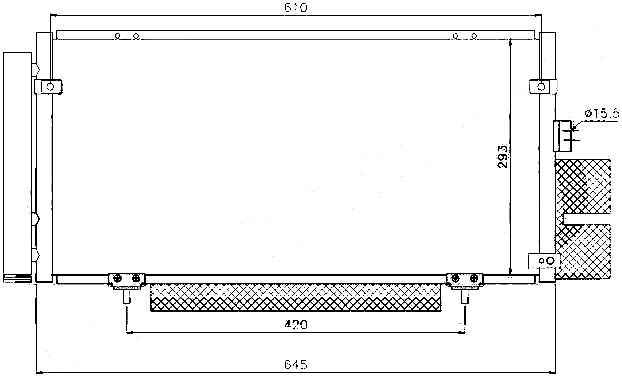 Радиатор кондиционера SUBARU LEGACY / OUTBACK BL# 03-09 <b>SAT ST-SB05-394-0</b> - изображение