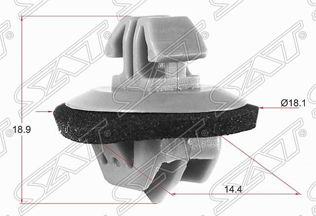 Клипса молдинга TOYOTA / LEXUS (10 штук) <b>SAT ST-KJ-2209</b> - изображение
