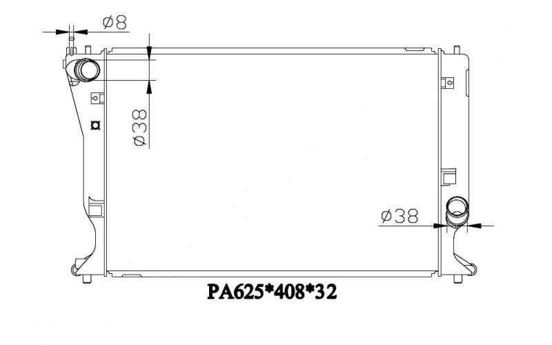 Радиатор TOYOTA AVENSIS 1AD / 2AD 03-06 / VERSO #R1# 04-09 <b>SAT TY0002-ADT250</b> - изображение Радиатор TOYOTA AVENSIS 1AD / 2AD 03-06 / VERSO #R1# 04-09 <b>SAT TY0002-ADT250</b> - изображение