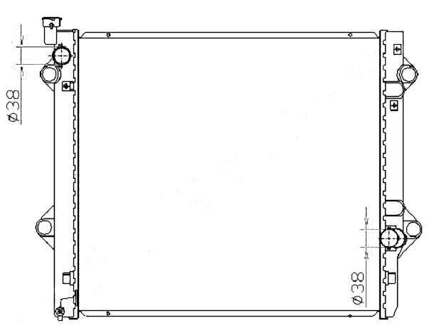 Радиатор Toyota Land Cruiser Prado (J120) 02-09 / 4Runner 02-09 <b>SAT TY0009-120-3.0D-MT</b> - изображение Радиатор Toyota Land Cruiser Prado (J120) 02-09 / 4Runner 02-09 <b>SAT TY0009-120-3.0D-MT</b> - изображение