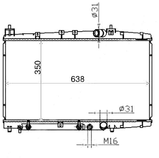 Радиатор TOYOTA PROBOX / SUCCEED 1NDTV 1.4 02-03 <b>SAT TY000W10-ND</b> - изображение Радиатор TOYOTA PROBOX / SUCCEED 1NDTV 1.4 02-03 <b>SAT TY000W10-ND</b> - изображение