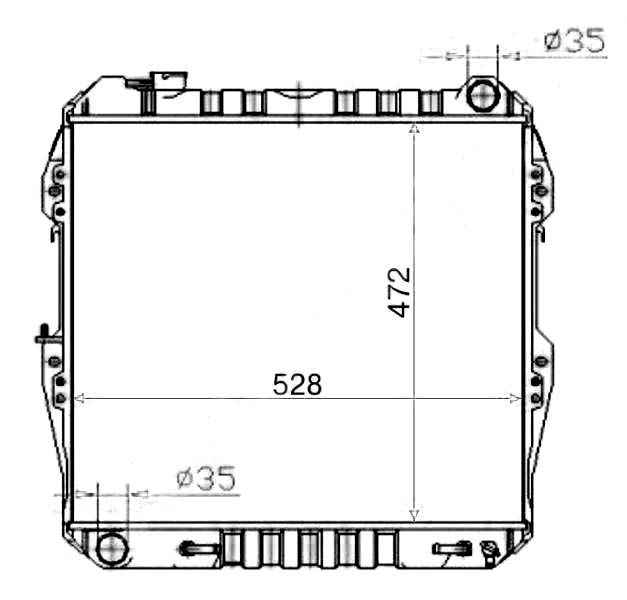 Радиатор TOYOTA SURF / HILUX / 4-RUNNER 3,0 V6 1989-95 <b>SAT TY0013-V6-3R</b> - изображение