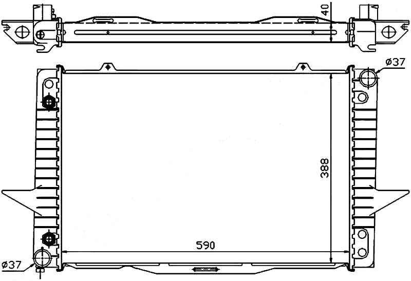 Радиатор VOLVO 850 / S70 / V70 2.0 / 2.3 / 2.5 / 2.5TD 91-00 <b>SAT VL0001-1</b> - изображение Радиатор VOLVO 850 / S70 / V70 2.0 / 2.3 / 2.5 / 2.5TD 91-00 <b>SAT VL0001-1</b> - изображение