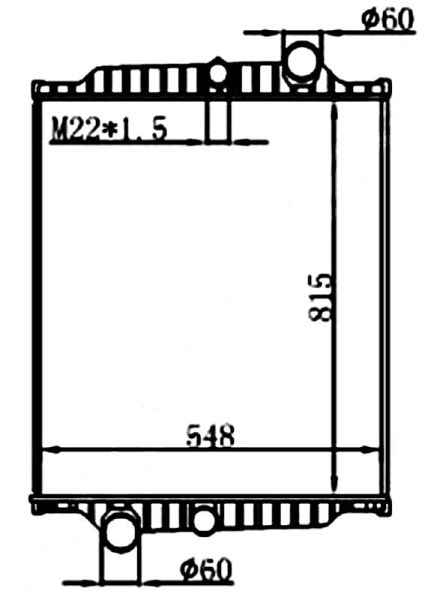 Радиатор VOLVO FL6 91-99 MT <b>SAT VL0008-1</b> - изображение Радиатор VOLVO FL6 91-99 MT <b>SAT VL0008-1</b> - изображение