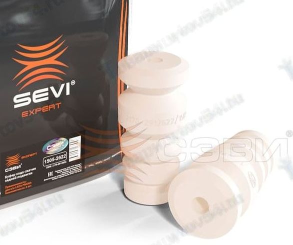 Отбойники стоек задних ВАЗ 2170 Приора (2 шт) полиуретан <b>СЭВИ-ЭКСПЕРТ 1505-2622</b> - изображение