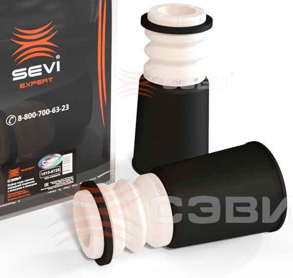 Отбойник стойки передней с пыльником ВАЗ 2180 Vesta (комплект 2шт) -ЭКСПЕРТ 8450006728 <b>СЭВИ 1515-6728</b> - изображение