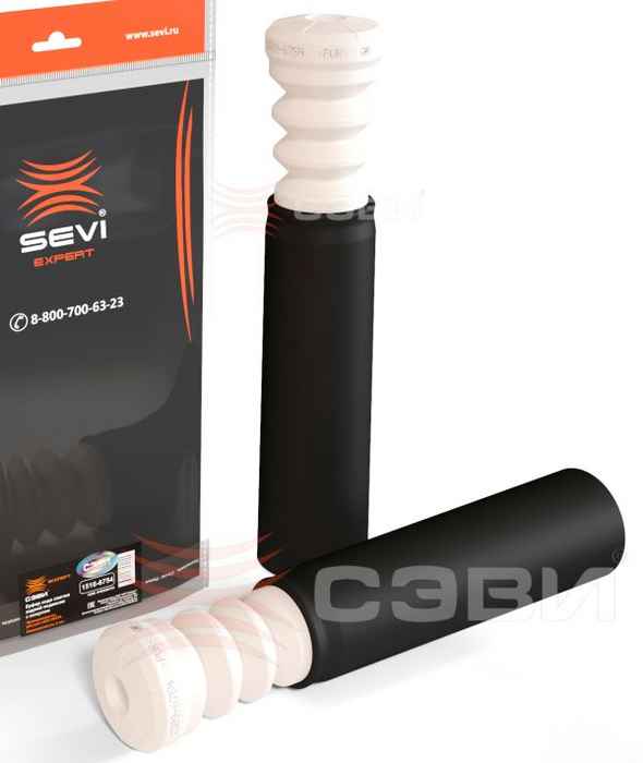 Отбойник стойки задней с пыльником ВАЗ 2180 Vesta (комплект 2шт) <b>СЭВИ-ЭКСПЕРТ 1516-6754</b> 8450006754 - изображение