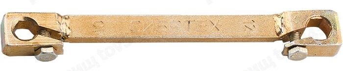 Ключ прокачки тормозов усиленный 10х12 (с поджимом, с 2 болтами) <b>СИБРТЕХ 14267</b> - изображение Ключ прокачки тормозов усиленный 10х12 (с поджимом, с 2 болтами) <b>СИБРТЕХ 14267</b> - изображение