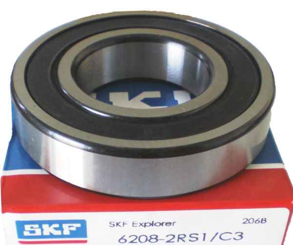 Подшипник шариковый универсальный 6208 80x40x18 SKF 6208-2RS1/C3 - изображение