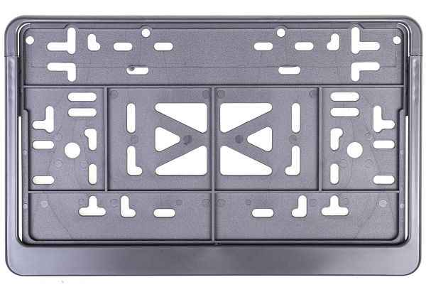 Рамка номерного знака 290х170мм с защелкой серая SKYWAY S04102010 пластик - изображение Рамка номерного знака 290х170мм с защелкой серая SKYWAY S04102010 пластик - изображение