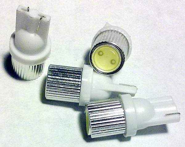 Лампа (LS06) светодиодная T10-SMD ExtraLight (W2,1-9,5d) б/ц 1 мощный диод белая 12V радиатор SkyWay - изображение 2