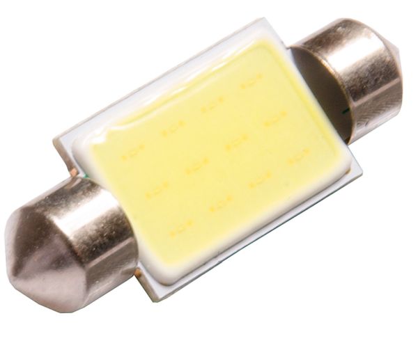 Лампа (LS55) светодиодная 1139-COB T11x39 (SV8,5-8) 39мм сплошная заливка белая 12V SkyWay S08201154 - изображение