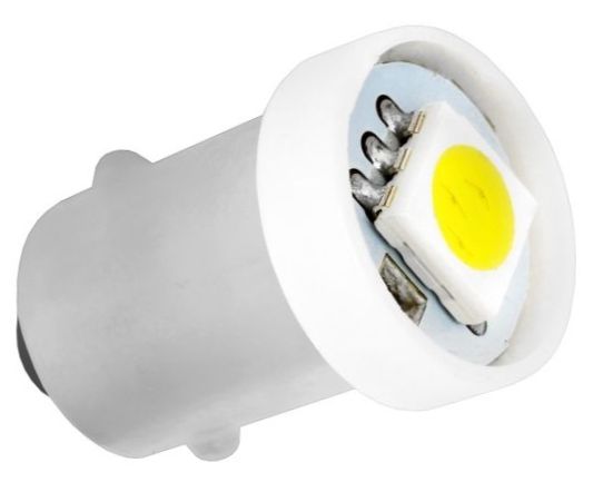 Лампа (LS26) светодиодная T8,5 (BA9s) T4W 1 SMD белая 12V Skyway S08201221 - изображение