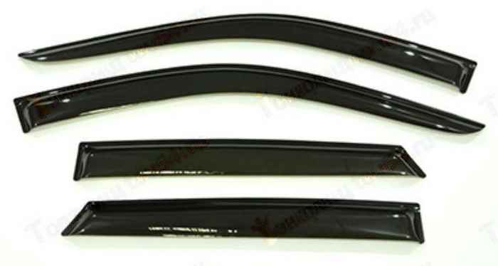 Ветровики ВАЗ 1118 Калина, 2190 Гранта накладные на скотч <b>SKYWAY VL004</b> - изображение