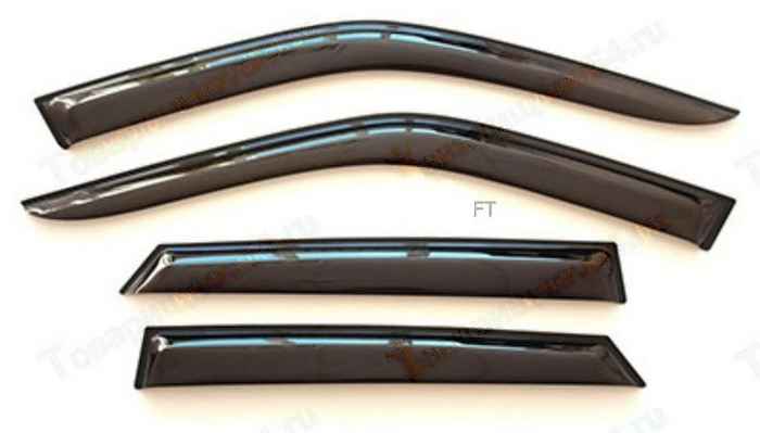 Ветровики ВАЗ 2170 Приора накладные на скотч <b>SKYWAY VL005</b> - изображение