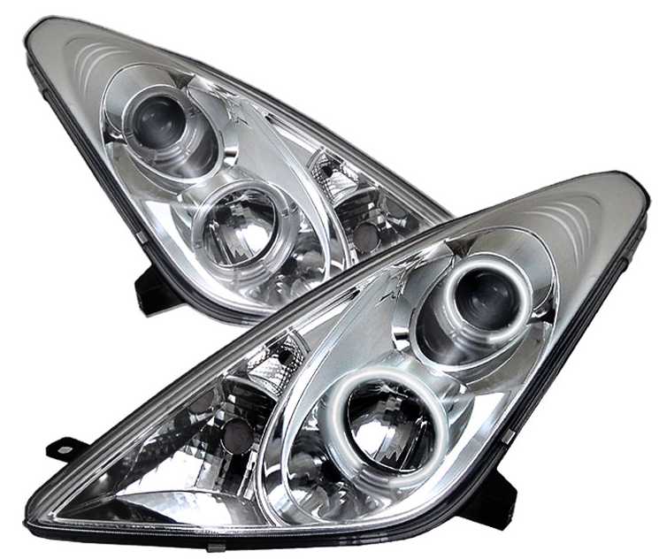 Фара TOYOTA CELICA 99-06 хром линзы тюнинг комплект лев.+прав. <b>SONAR PF-SN-312-1167P-CR</b> - изображение Фара TOYOTA CELICA 99-06 хром линзы тюнинг комплект лев.+прав. <b>SONAR PF-SN-312-1167P-CR</b> - изображение