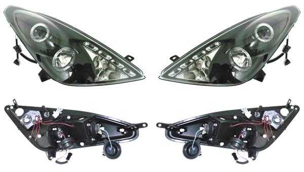 Фара TOYOTA CELICA 99-06 черный линзы тюнинг комплект лев.+прав. <b>SONAR PF-SN-312-1167P-US2</b> - изображение