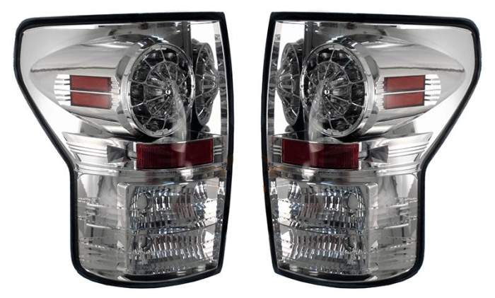 Фонарь задний TOYOTA TUNDRA 07- хром диодый тюнинг комплект лев.+прав. <b>SONAR PF-SN-312-19A3-CR</b> - изображение