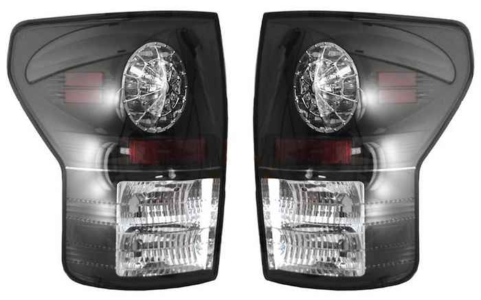 Фонарь задний TOYOTA TUNDRA 07- дымчатый диодый тюнинг комплект лев.+прав. <b>SONAR PF-SN-312-19A3-SM</b> - изображение