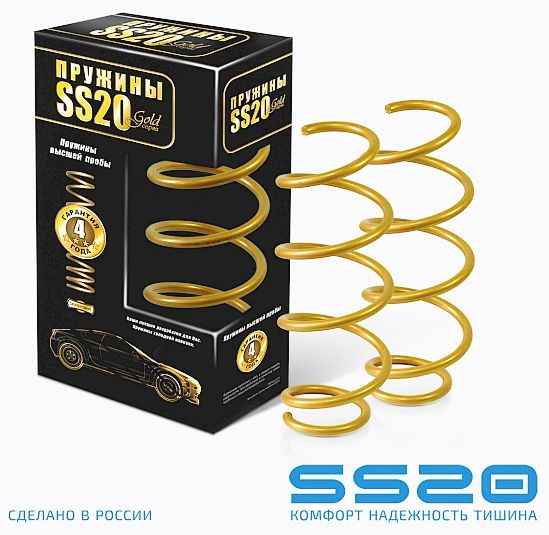 Пружины подвески передние ВАЗ 2180 Vesta, Vesta SW (2шт) холодной навивки <b>SS20 Gold Progressive SS30142</b> (8450006725) - изображение