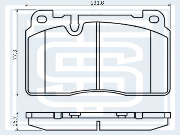 Колодки тормозные AUDI A6 (4G) передние <b>STARKE 173525</b> - изображение