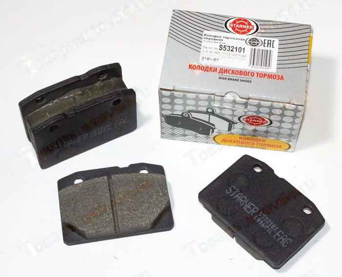 Колодки тормозные передние ВАЗ 2101 <b>STARNER S532101</b> - изображение