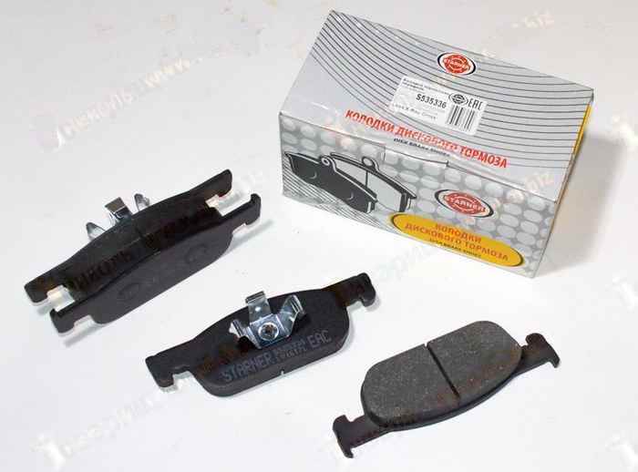 Колодки тормозные передние Lada X-Ray дв ВАЗ 155мм <b>STARNER S535336</b> (4106055336R) - изображение