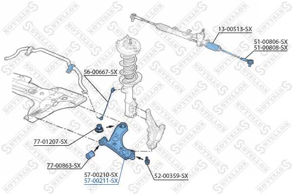 Рычаг правый <b>STELLOX 5700211SX</b> - изображение
