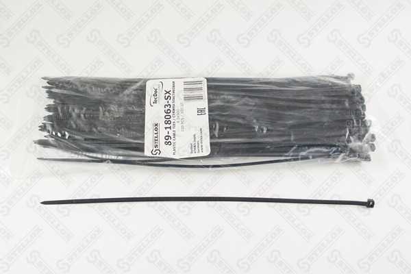 К-кт стяжек пластиковых! 100шт. 4.5х300 <b>STELLOX 8918063SX</b> - изображение