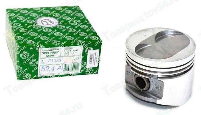 Поршни ВАЗ 21083 (82,4) группа A (с пальцами) <b>СТК 21083-1004015-31</b> - изображение Поршни ВАЗ 21083 (82,4) группа A (с пальцами) <b>СТК 21083-1004015-31</b> - изображение