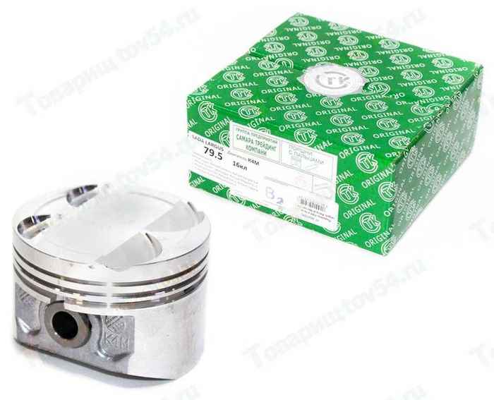 Поршень К4М и мод. (16кл) Largus, Renault-Nissan (79,5) (с пальцами) группа B <b>СТК К4М (16кл.) гр. B</b> - изображение