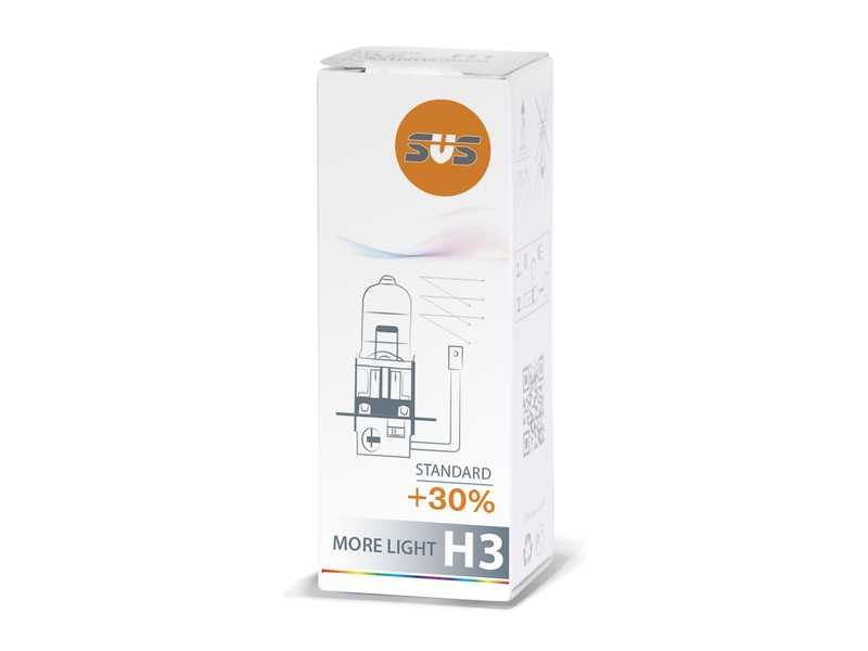 Лампа галогенная H3 12V 55W PK22s Standard +30,1 шт <b>SVS 0200005000</b> - изображение Лампа галогенная H3 12V 55W PK22s Standard +30,1 шт <b>SVS 0200005000</b> - изображение