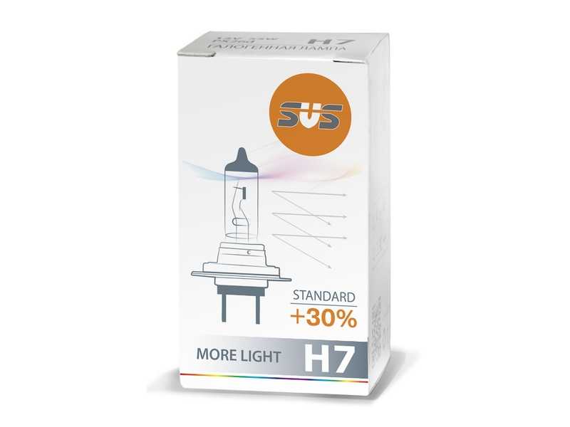 Лампа галогенная H7 12V 55W PX26d Standard +30,1 шт <b>SVS 0200006000</b> - изображение