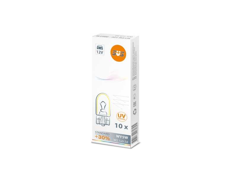 Лампа накаливания 12V WY5W W2.1х9.5d AMBER <b>SVS 0200057000</b> - изображение