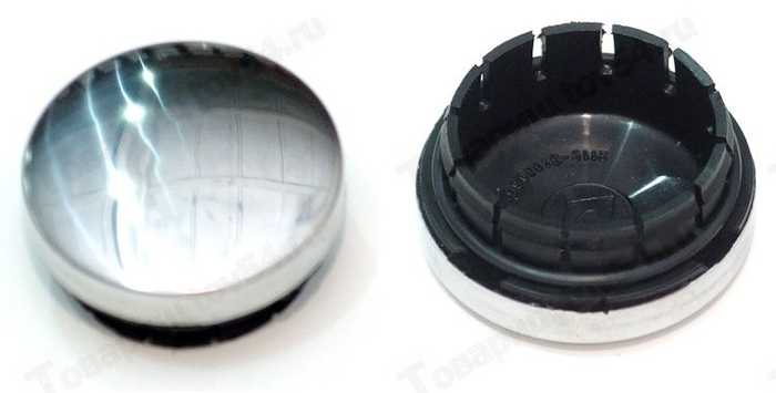 Колпачок ступицы ВАЗ 2110 серебро (в к-те с упл. резинкой) <b>Сызрань 2110-3101012-01</b> - изображение