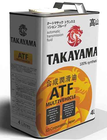 Жидкость для автоматических трансмиссий TAKAYAMA ATF Multivechicle (4л) - изображение