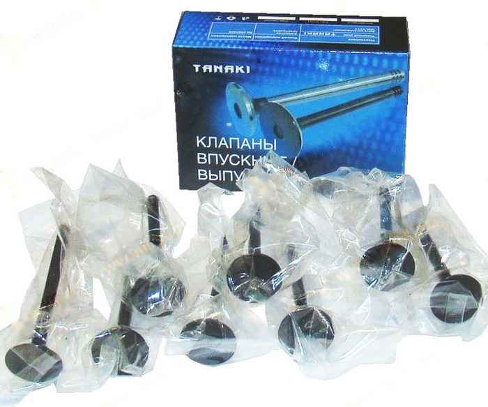 Клапаны ГРМ ВАЗ 2112 впуск (8шт) в уп. <b>TANAKI TKV-1007010-31</b> - изображение