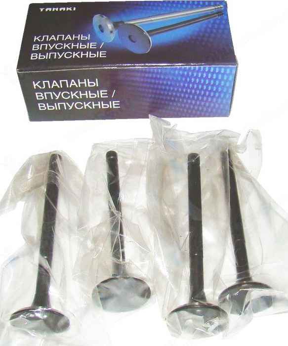 Клапаны ГРМ ВАЗ 2101 выпуск (4шт) <b>TANAKI TKV-1007012-11</b> - изображение