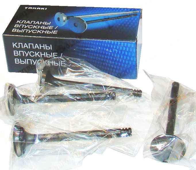 Клапаны ГРМ ВАЗ 21083 выпуск (4шт) в уп. <b>TANAKI TKV-1007012-21</b> - изображение