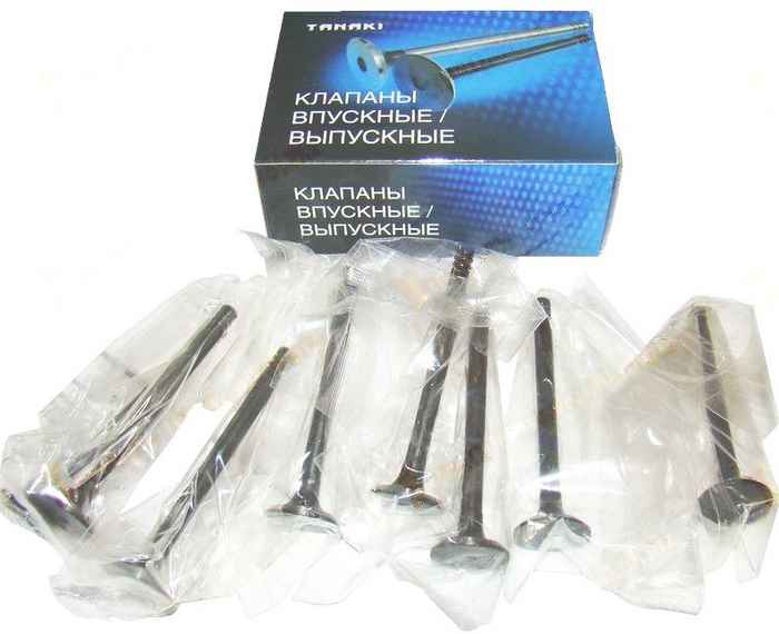 Клапаны ГРМ ВАЗ 2112 выпуск (8шт) <b>TANAKI TKV-1007012-31</b> - изображение