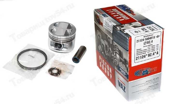 Поршневая группа ВАЗ 21124 (82,4) группа A <b>ТДМК 21124-1004018АР "А"</b> - изображение