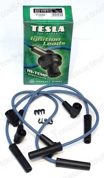 Провода в/в ВАЗ 2108 инж Тесла Стандарт зеленая <b>Чехия T684H</b> - изображение Провода в/в ВАЗ 2108 инж Тесла Стандарт зеленая <b>Чехия T684H</b> - изображение