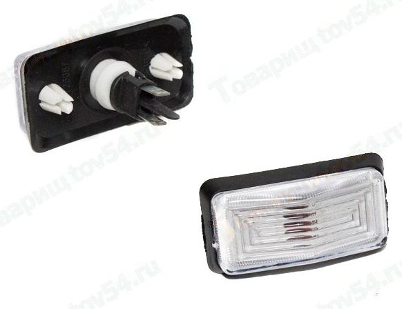 Повторитель поворота боковой ВАЗ 2105 белый с лампой с прокладкой <b>21050-3726010-03, 2105-3726010, 2105-372</b> - изображение