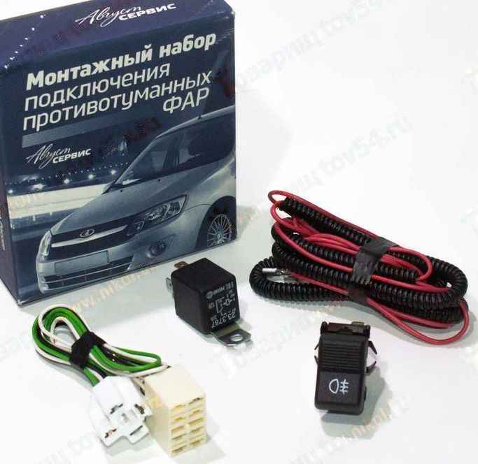 Провода противотуманных фар ВАЗ 2106 (жгут) полный комплект <b>2106-3743010</b> - изображение