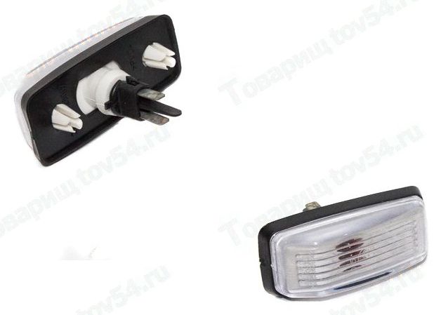 Повторитель поворота боковой ВАЗ 2108 белый с лампой с прокладкой <b>2108-3726010-01бел</b> - изображение