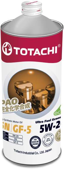 Масло моторное синтетическое 1л 5w20 SN Totachi Ultra Fuel Economy 4562374690653 - изображение