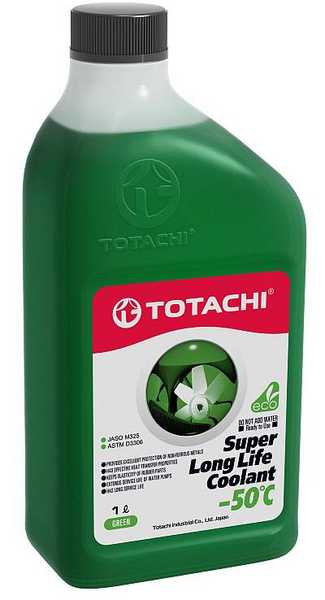 Антифриз (SUPER LLC / 1 л. / -50 C / Зелёный) <b>TOTACHI 4589904520600</b> - изображение
