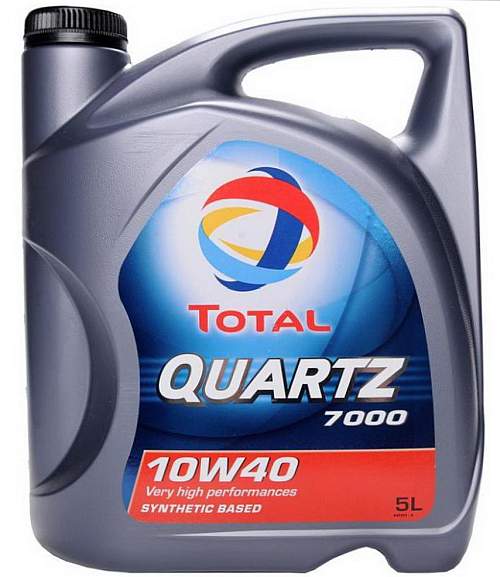 Масло моторное полусинтетическое 5л 10w40 SL/CF Total QUARTZ 7000 148647 - изображение 1